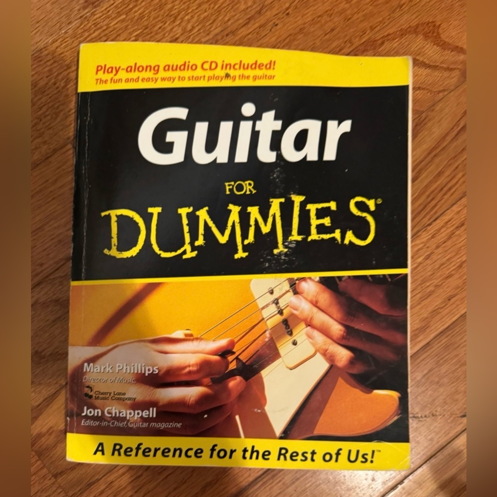 Guitar For Dummies Book - Yellow Black Cover